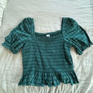 J. Crew Flannel Crop Shirt